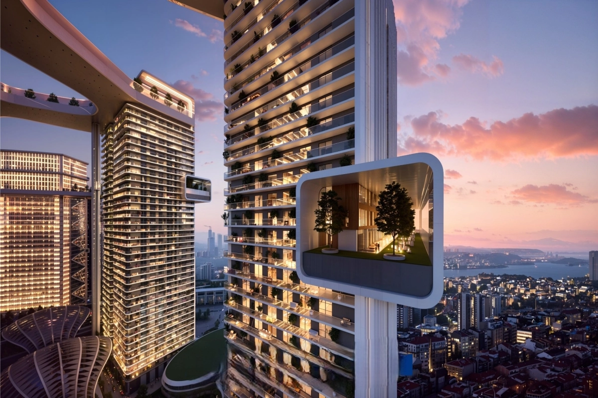 Taşyapı Şişli – Luxury Apartments for Sale with Bosphorus Views